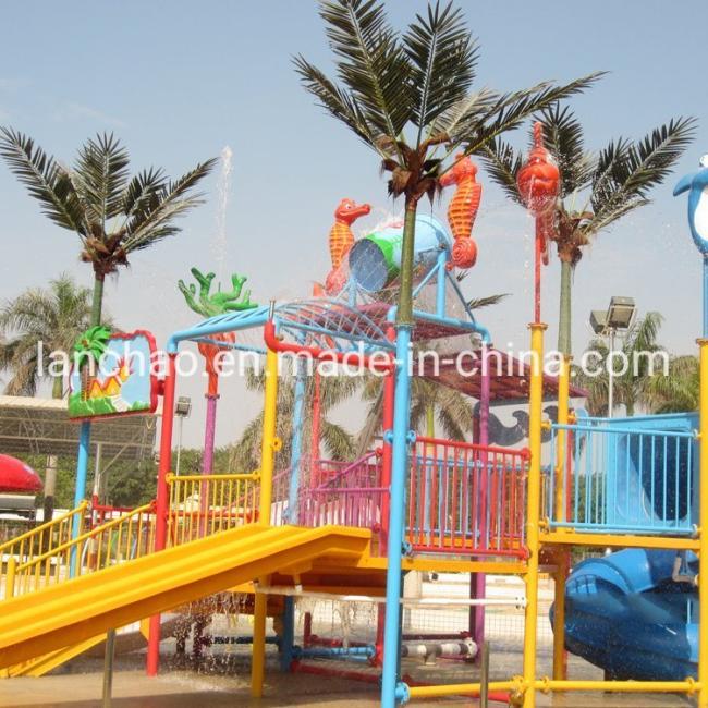 Water Park Fiberglass Equipment Water Play Pool House for Children