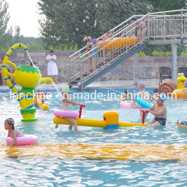 Splash Pad Water Park Equipment Fiberglass Colorful Rainbow Ring