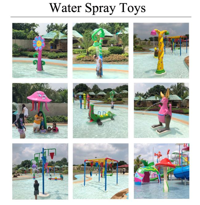 Flower Spray Aqua Park Fiberglass Water Amusement Equipment