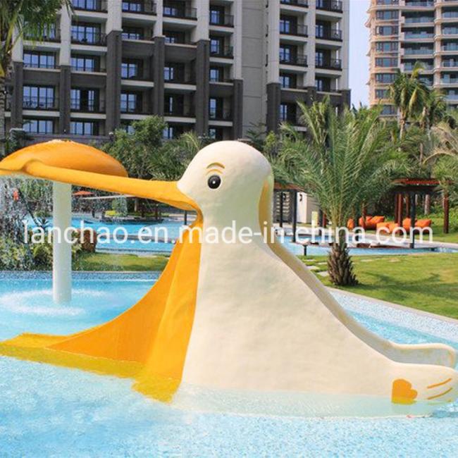 Water Park Swimming Pool Fiberglass Little Rabbit Slide for Children