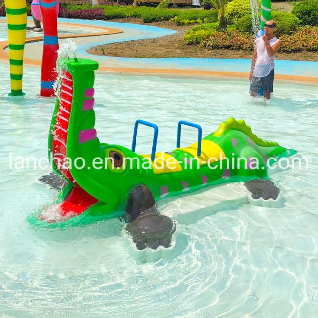 Fiberglass Aqua Park Equipment Water Spray Column