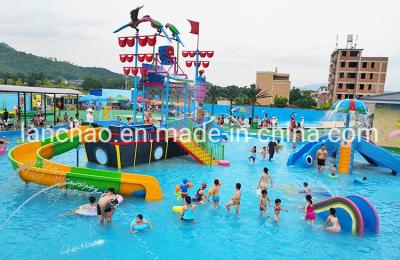 China Kids Amusement Park With Swimming Pool Playground  Fiberglass for sale