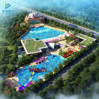 China Plastic Foam  Excellent Water Park Project Plan By Aqua Park Slide Factory for sale