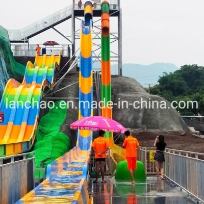 China LANCHAO-WS01 Speed Water Slides Equipment Fiberglass Water Slides for sale