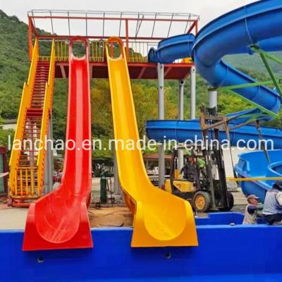 China Swimming Pool Speed Water Slides Fiberglass Water Park Equipment for sale
