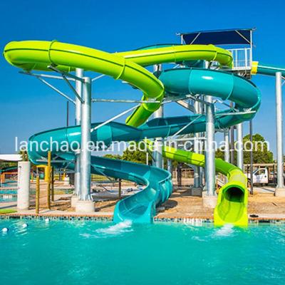 China Aqua Park Spiral Water Slide Amusement Rafting For Teenagers for sale