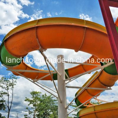 China Large Skin Spiral Water Slide Raft Spiral Water Tube Slide For Aqua Park for sale