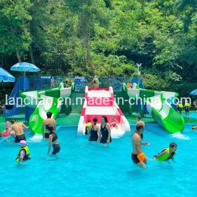 China Colorful Fiberglass Amusement Park Water Slide Slide For Swimming Pool Park for sale