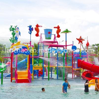 China                  Outdoor Kids Pool Water Playground Fiberglass Spray Park Equipment              for sale