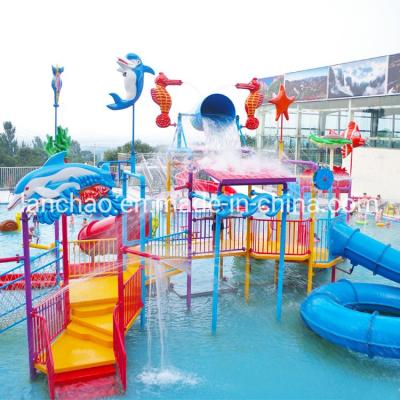 China Fiberglass Splash Water Park Playground Hot DIP Galvanizing With Bucket for sale