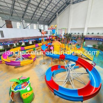 China Colorful Indoor Giant Water Slide Water Park Playground Fiberglass for sale