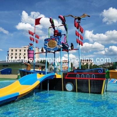 China Fiberglass Slide Pirate Ship Toy Family Play Equipment Water Park  Use for sale
