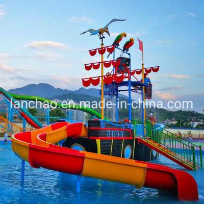 China Children Water Park Pirate Ship Playground Fiberglass Park Facility for sale