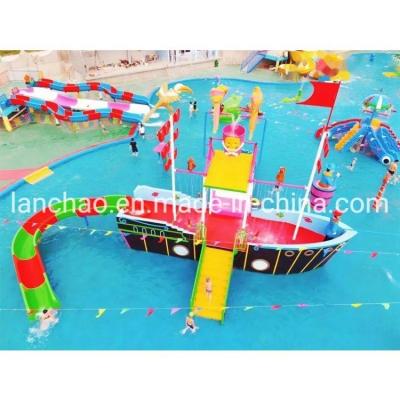 China Fiberglass Water Park Pirate Ship Equipment Children Water Playground for sale