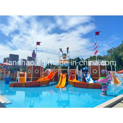 China Fantasy Pirate Water Park With Pirate Ship Theme Water Park Playground for sale