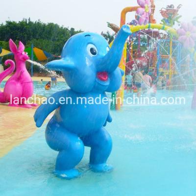 China                  Children Water Park Playground Fiberglass Spray Elephant              for sale