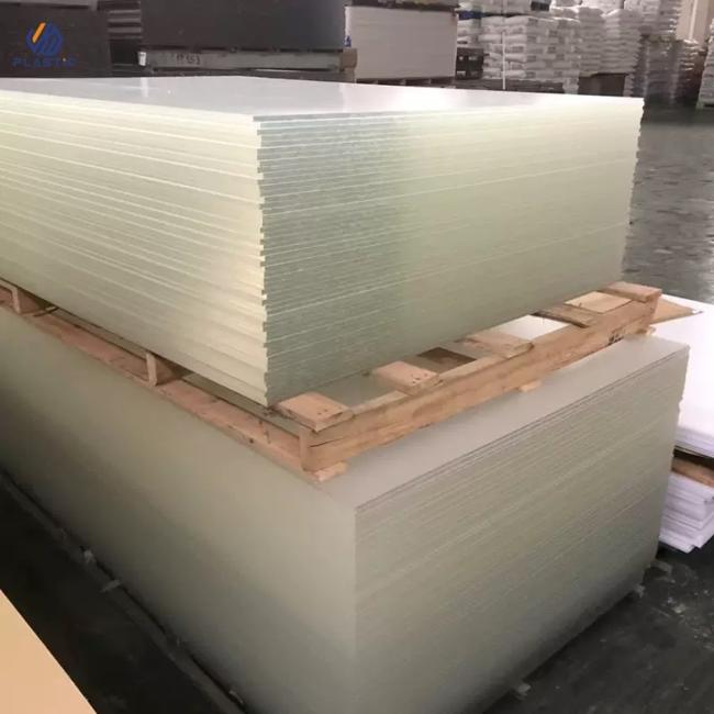 Clear acrylic sheet sample edge detail and finish