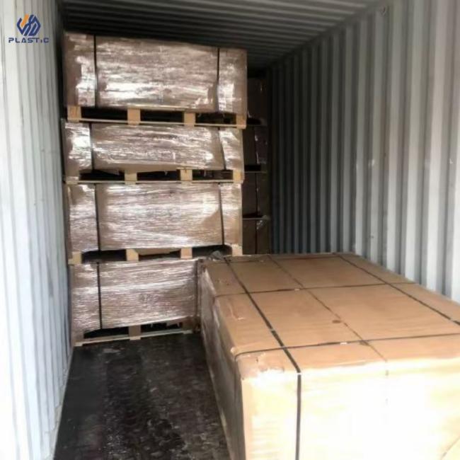 Packaged acrylic sheets ready for shipment