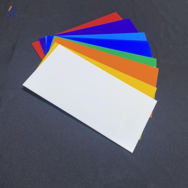 Color variations of cast acrylic sheets
