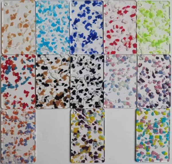 Quality Transparent Marble Glitter Acrylic Sheet Raw Lucite PMMA material for sale