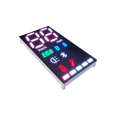 China 35mcd Multicolour Seven Segment LED Display 3 Digit 635nm For Motorcycle for sale