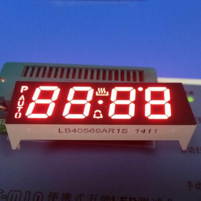 China 4 Digit 14.2mm 7 Segment Custom LED Display Ultra Red Oven Control Application for sale