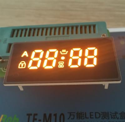 China Ánodo común brillante de la exhibición de segmento del dígito siete del ámbar 4 para el control timer del horno en venta