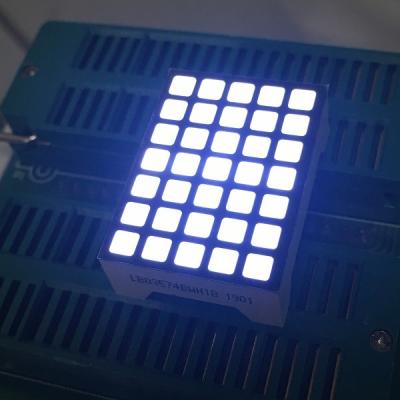Chine Cathode ultra blanche carrée de colonne d'anode de rangée d'affichage à LED de matrice de points 5x7 Pour l'indicateur d'ascenseur à vendre