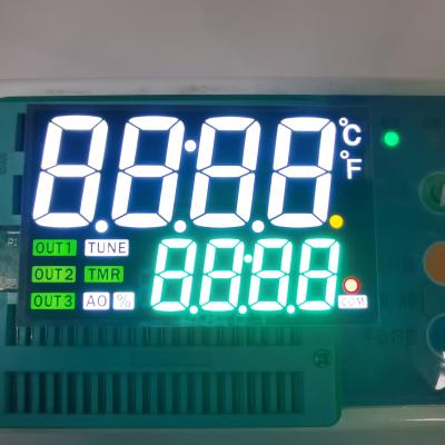China 18mm Height 7 Segment LED Display 80mW Dual Line 4 Digits For Instrument Panel for sale