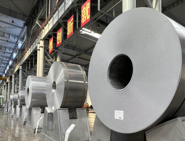 3104 aluminum coil sample in warehouse storage