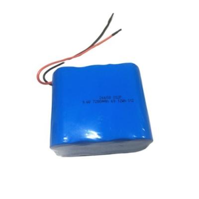 China IFR26650 LiFePO4 9.6 Volt Lithium Battery Pack 7200mAh  For Emergency Lighting for sale