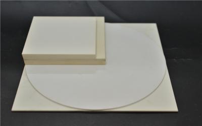 China Square White Alumina Cermaic Plate High Heat Resistant Ceramic Plate for sale