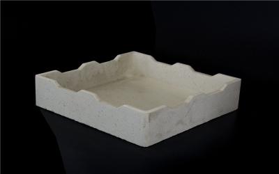 China Kiln Furniture Rectangular Ceramic Tray Cordierite Material Saggers SGS for sale