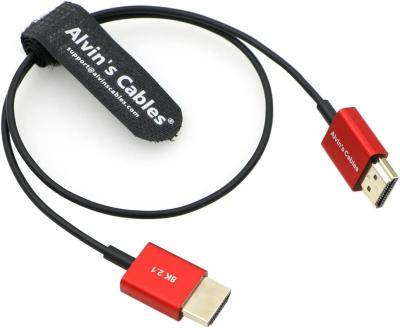 China Alvin'S Cables 8K HDMI 2.1 Cable 48Gbps High Speed Ultra Thin HDMI Cable For Atomos Ninja-V 4K-60P 6K-Record Z-CAM for sale