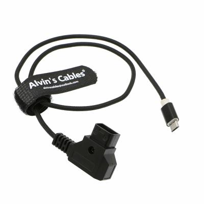 China 50cm Length Arri Power Cable Micro USB To D Tap Durable For Tilta Nucleus Nano for sale