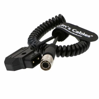 China Sound Devices ZAXCOM Power Coiled Twist Cable D-Tap to 4PIN Hirose Male for sale