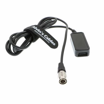 China Alvin's Cables 4 Pin Hirose Male to USB Female Converter 5V Cable from Audio Mixer Charge Phone Pad Tablet for sale