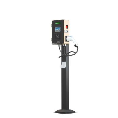 China RFID Type 2 Home Charging Smart Floor Mounted Ev Charger 32A 22kW IEC 62196 for sale