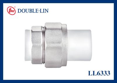 China 63mm Double Union PPR Brass Threaded Fittings for sale