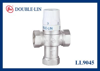 China Adjustable Anti Scald Thermostatic Mixing Valve 16 Bar 232 Psi for sale