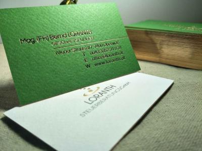 China Gold Foil Business Card Printing 700gsm for sale