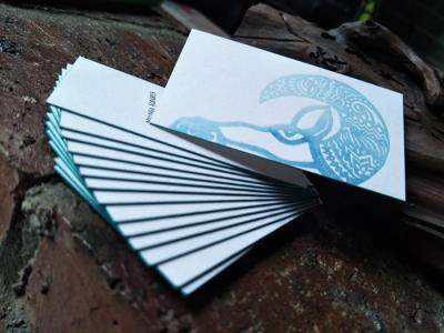 China High End Clear Painted Edge Business Cards 0.7mm Thickness For Entertainment for sale