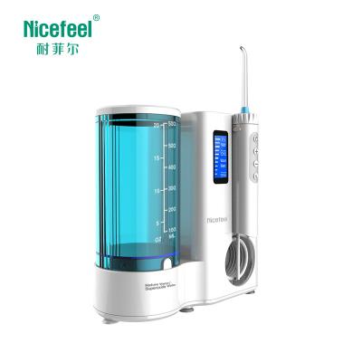 China Selecciones eléctricas orales del agua del IPX 4 Nicefeel Irrigator para los dientes con el generador del ozono en venta