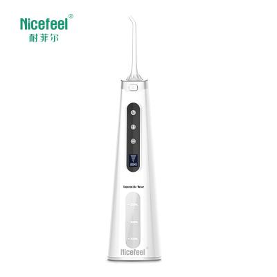 China Nicefeel 250ml IPX7 Ozone Oral Irrigator Water Flosser For Shower for sale