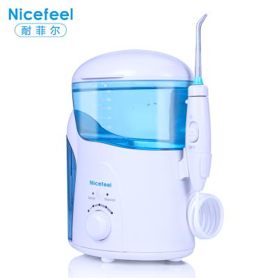 China Nicefeel UV Smart Oral Irrigator Countertop Water Flosser 600ml Water Tank for sale
