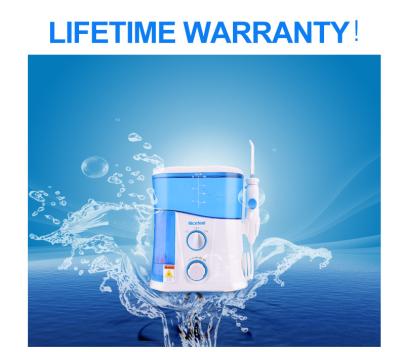 China IPX4 Teeth Cleaning Water Flosser With UV Sterilizer 30-120psi Pressure for sale