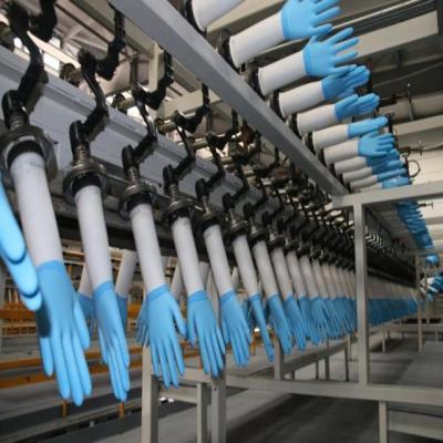 China cadena de producción línea médica de la fabricación de la maquinaria de los guantes de la fábrica de los guantes de los guantes en venta