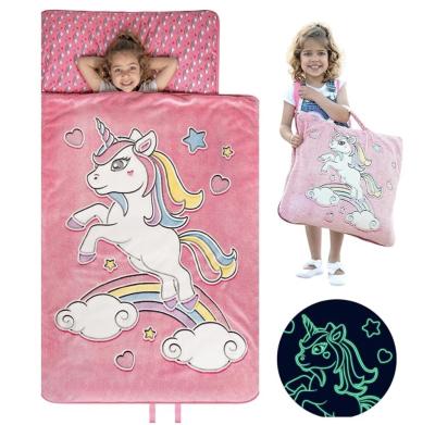 China Fantasy Kids Slumber Bag Suitable For Indoor And Outdoor Within Pink Theme for sale