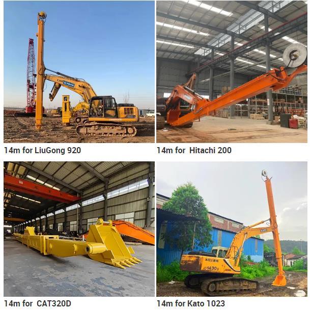 Durable 20T Excavator Telescopic Boom 14M For HITACHI , Telescopic arm for ZX200 8