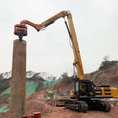 China Length 138m Multicolor Vibro Machine Sheet Pile Hammer Q345 NM360 Material for sale